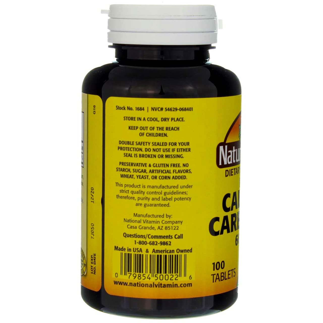 Xllent Calcium Carbonate 600mg Tablets, 200 Count