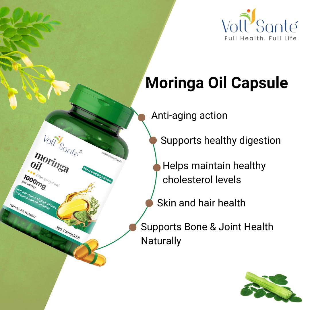 Voll Santé Moringa Oil Capsule 120 Veg Capsules