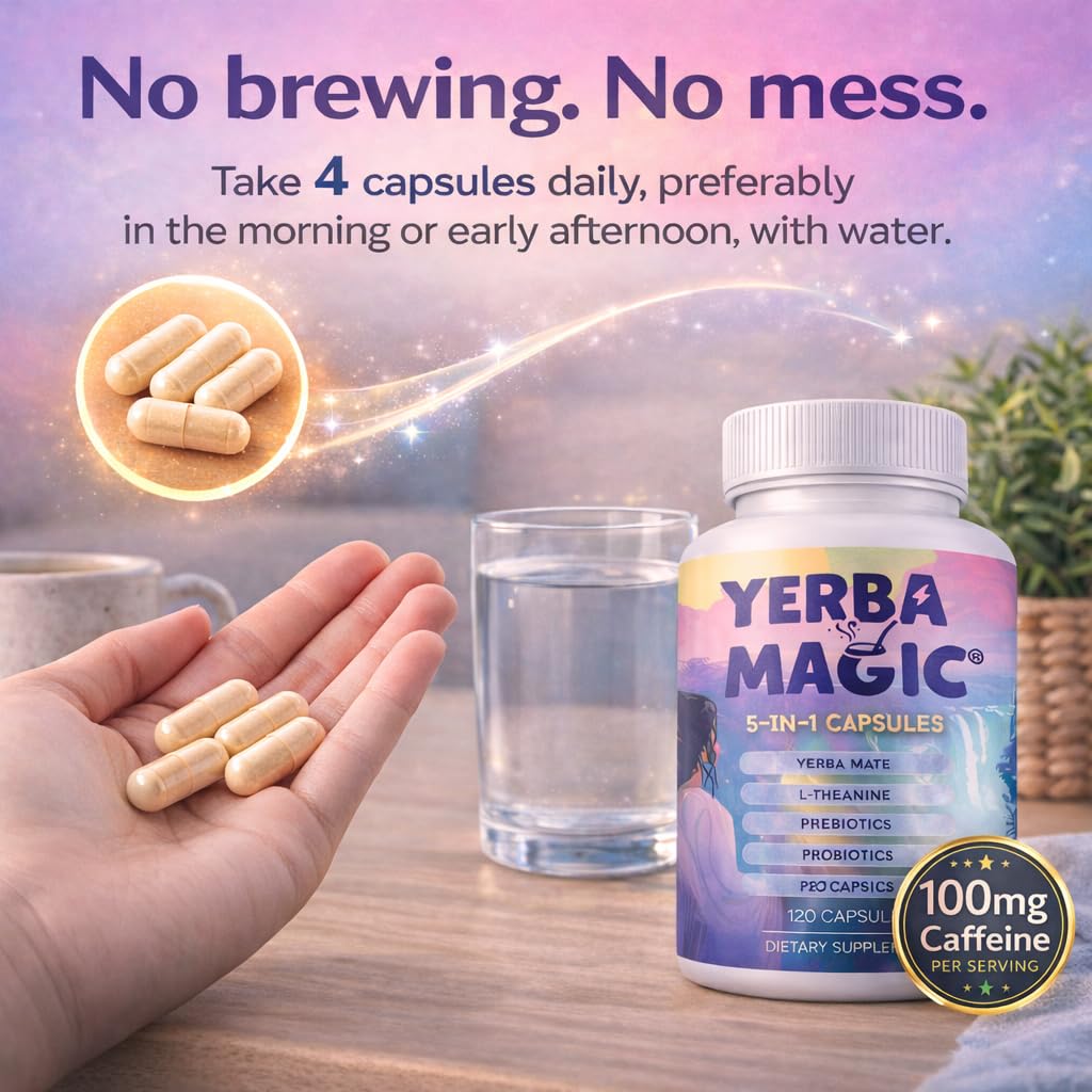 Brainista Yerba Magic 5-in-1 Capsules 120 Count