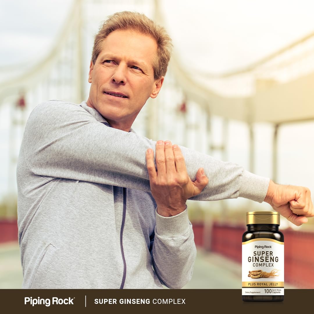 Piping Rock Ginseng Supplement Capsule 100 Count