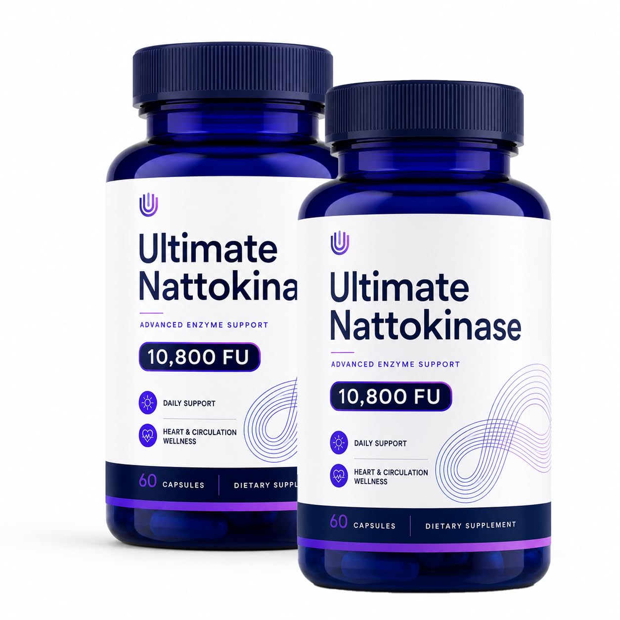 Purivio Nattokinase Supplement, Capsules, 60 Capsules