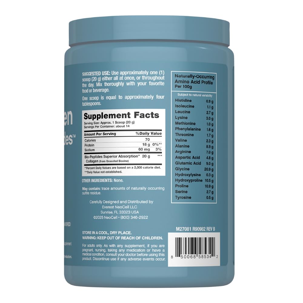 NeoCell Collagen Bio-Peptides Powder 10 oz