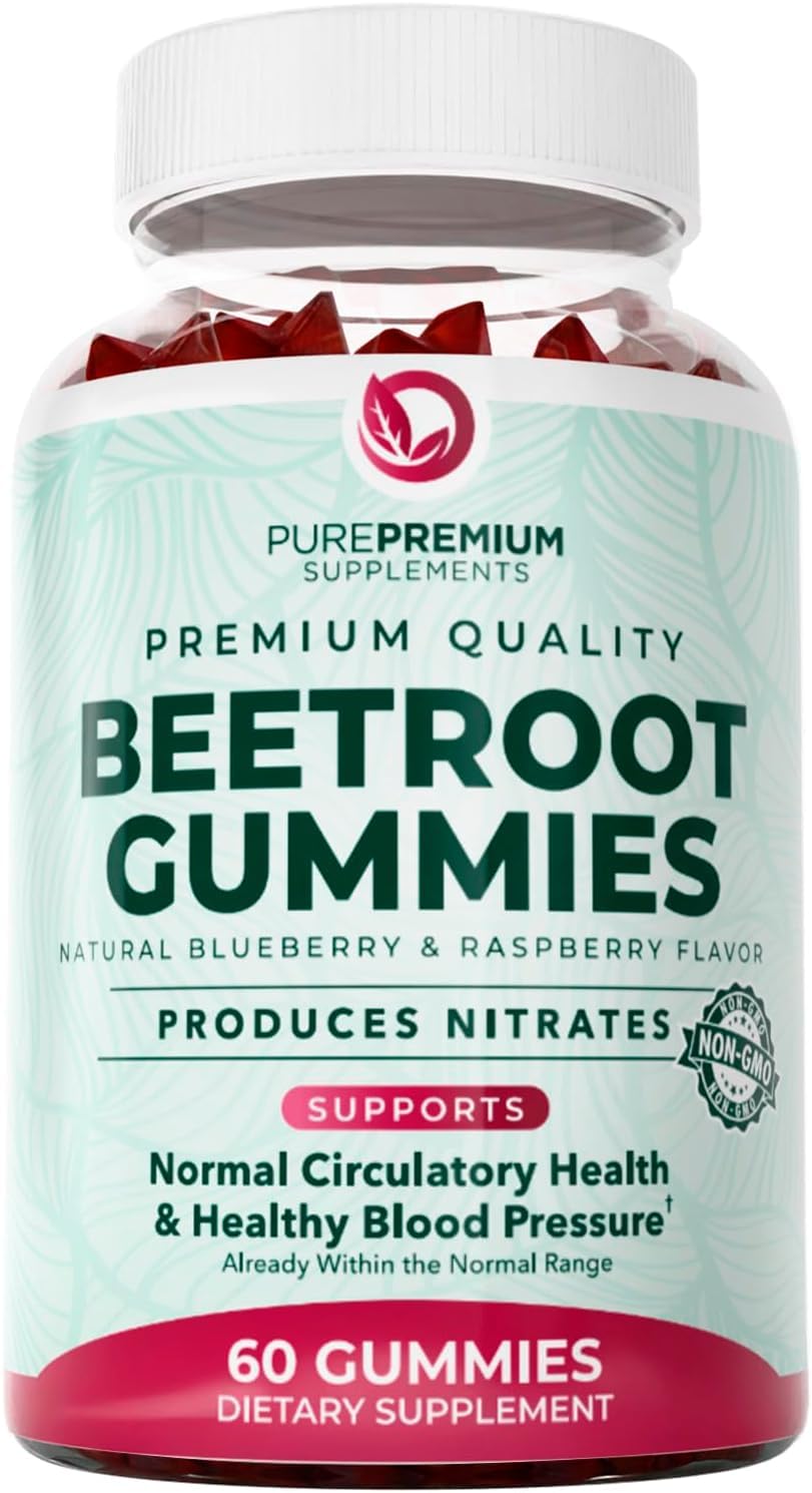 PurePremium Supplements Beet Root Gummies 60 Count