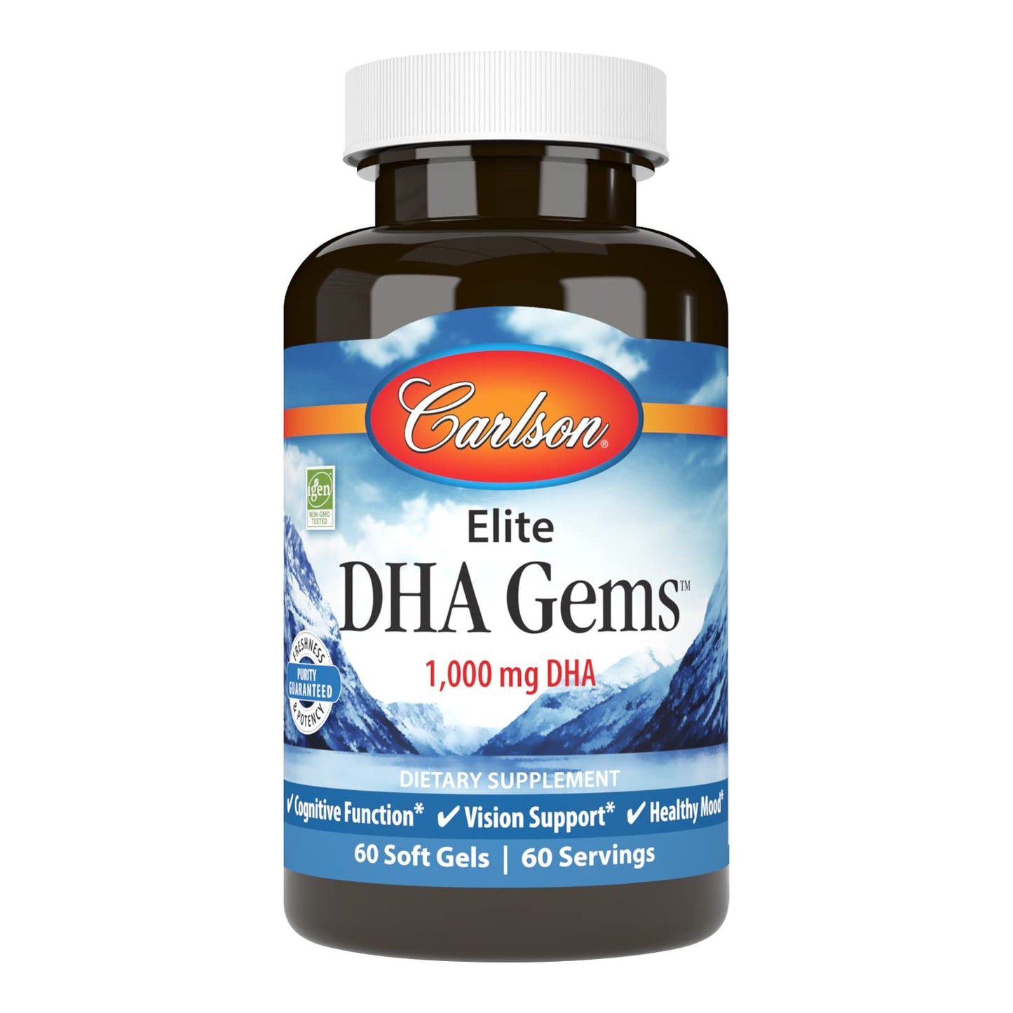 Carlson Elite DHA Gems Softgels 60 Count