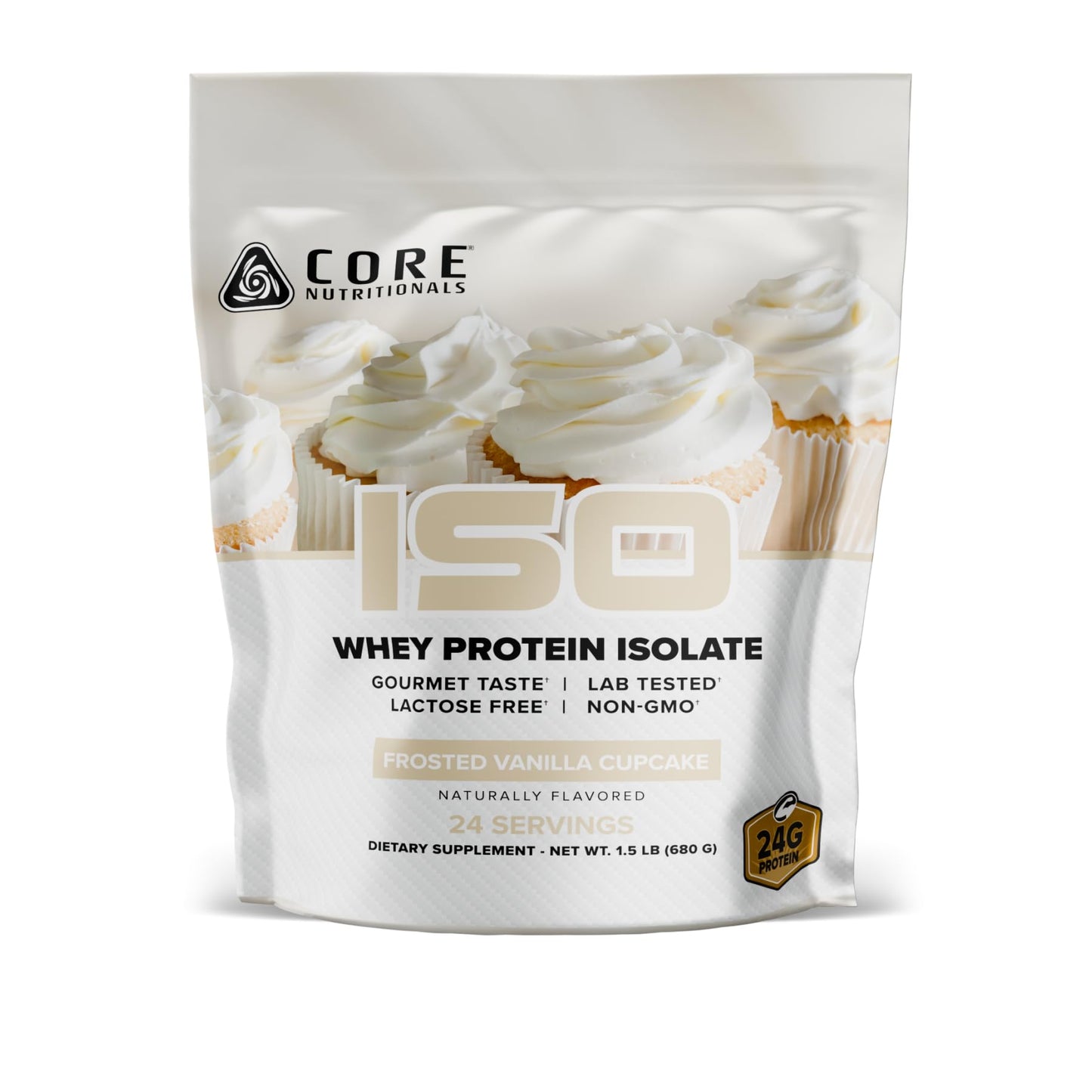 Core Nutritionals ISO Whey Protein Isolate Powder 24 Servings