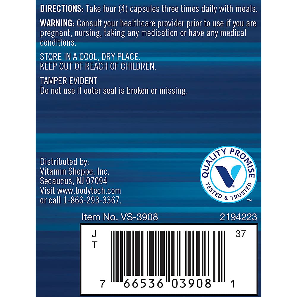 BodyTech HMB + Vitamin D3 - Supports Muscle Growth, Strength & Recovery, 120 Capsules