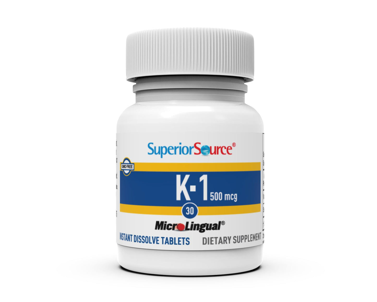 Superior Source Vitamin K1 500 mcg Tablet, 1 Count