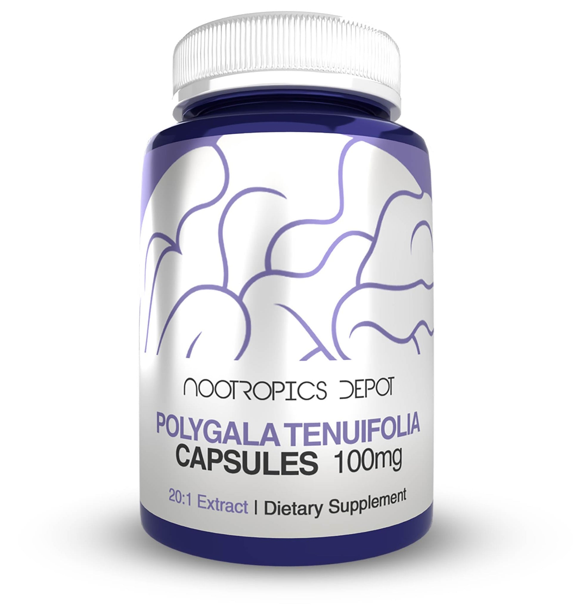 Nootropics Depot Polygala tenuifolia Capsules 180 Count