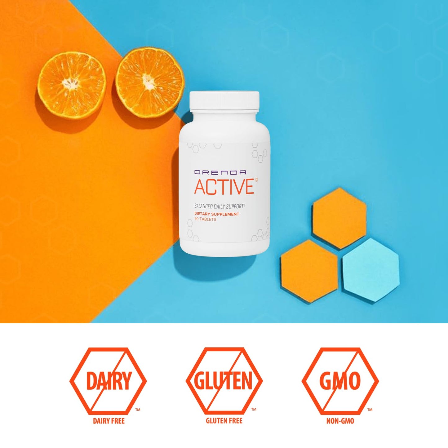 Orenda International Orenda Active All 8 Forms Vitamin E, BioFolate & Young & Active Blend 90 Tablets