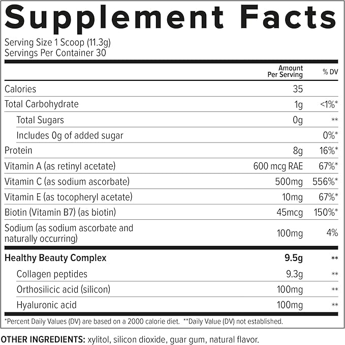 Essential Nutrition Collagen Skin Neutral | Peptides for Skin, Hair & Nails Powder 11.64 Ounce
