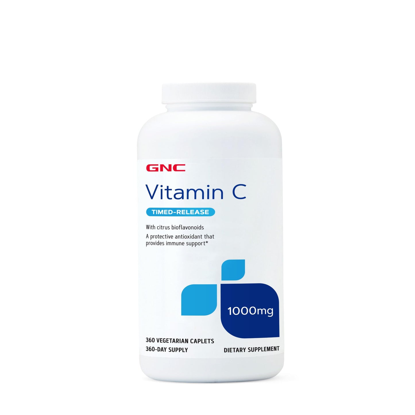 GNC Vitamin C 1000mg Caplets, Timed Release, Immune Support, 360 Count
