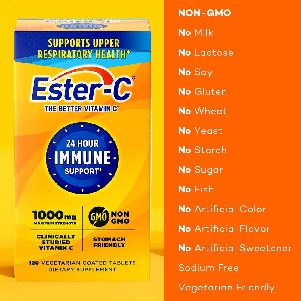Ester-C Vitamin C 1000 mg Caplets 120 Count