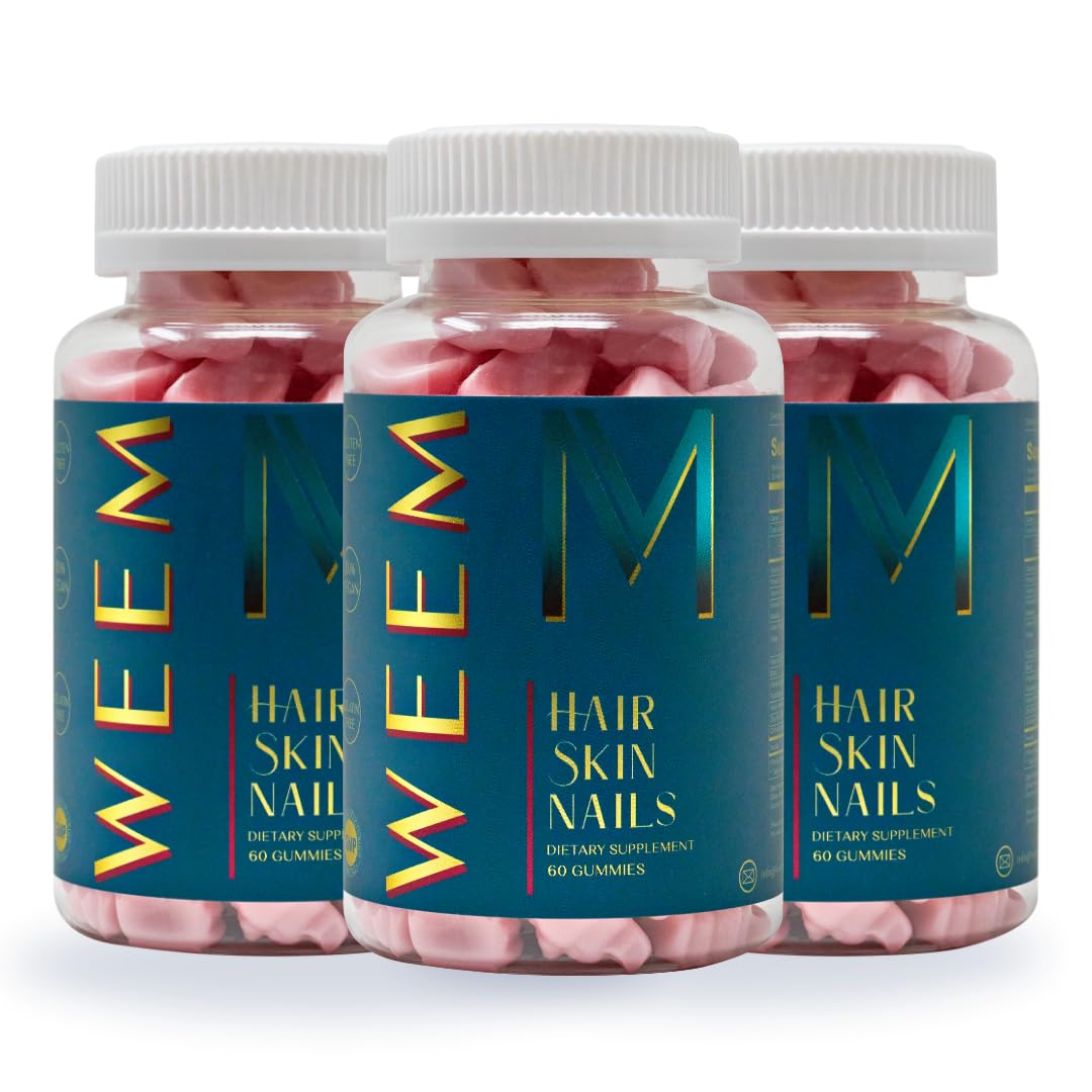 WEEM Hair Skin and Nails Gummies 180 Count