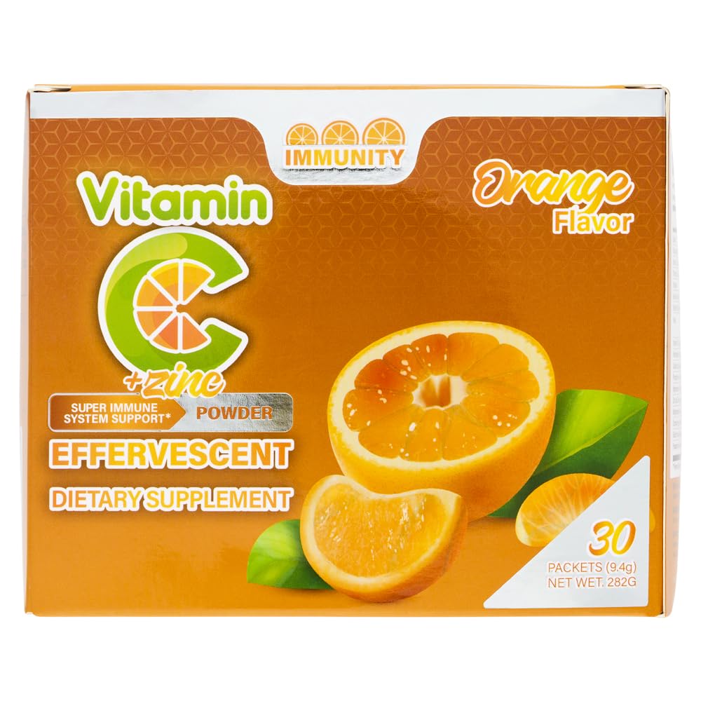 ZIVA Vitamin C + Zinc Immune Support Powder, 30 Sachets