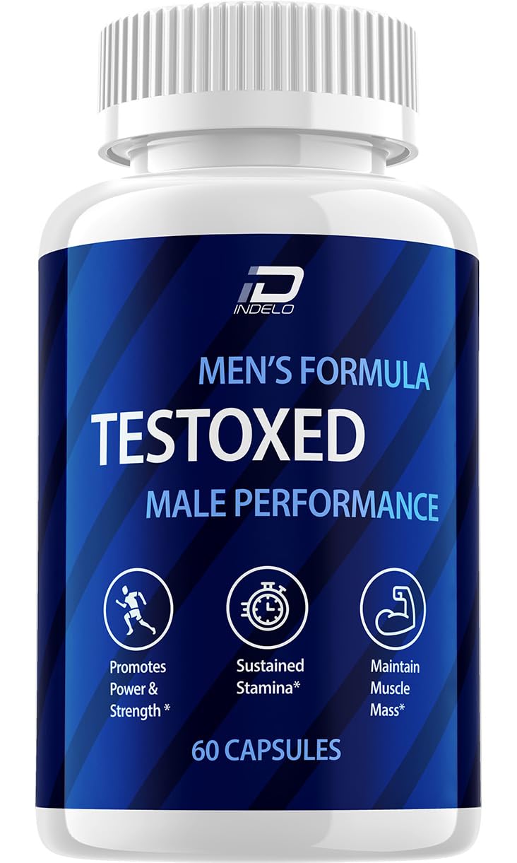 Indelo Testoxed Capsules Advanced Men Wellness Support, 60 Count