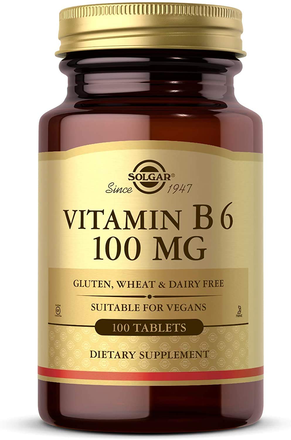 Solgar Vitamin B-6 100mg Tablet 100 Tablets