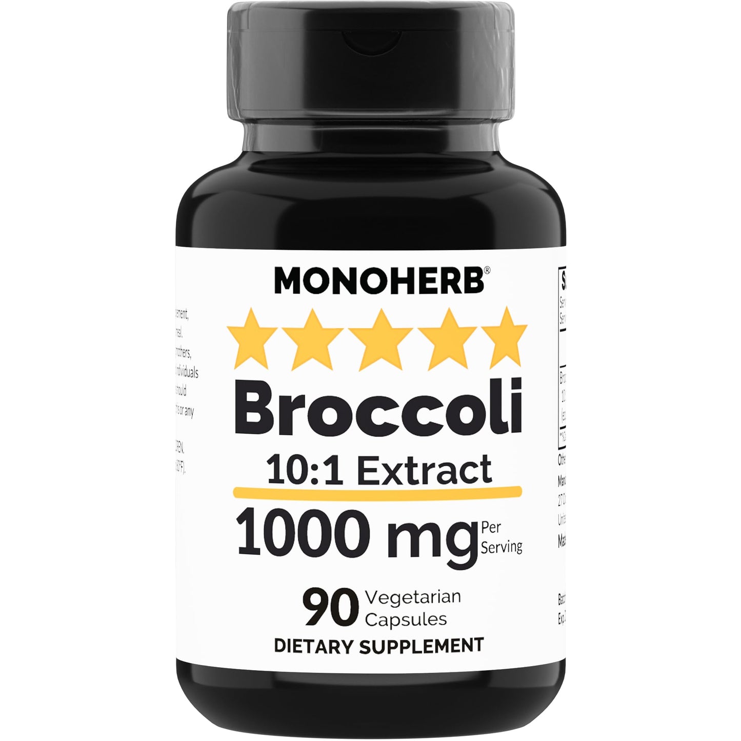 MONOHERB Broccoli Extract 1000 mg Capsule 90 Count