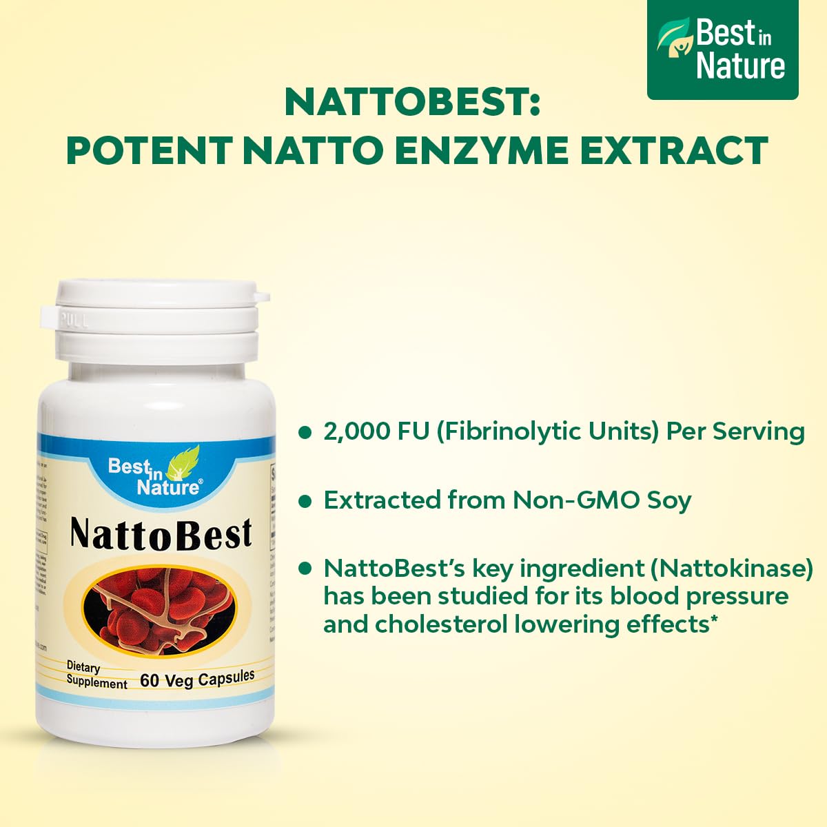 Best in Nature NattoBest Capsule 60 Count
