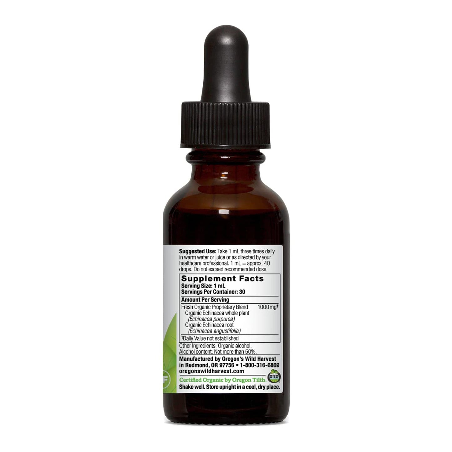 Oregon's Wild Harvest Echinacea Extract Capsule, 1 Count