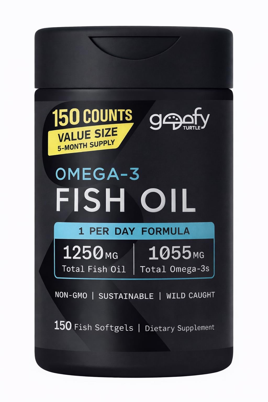 Generic Sports Omega-3 Fish Oil Softgels 150 Count