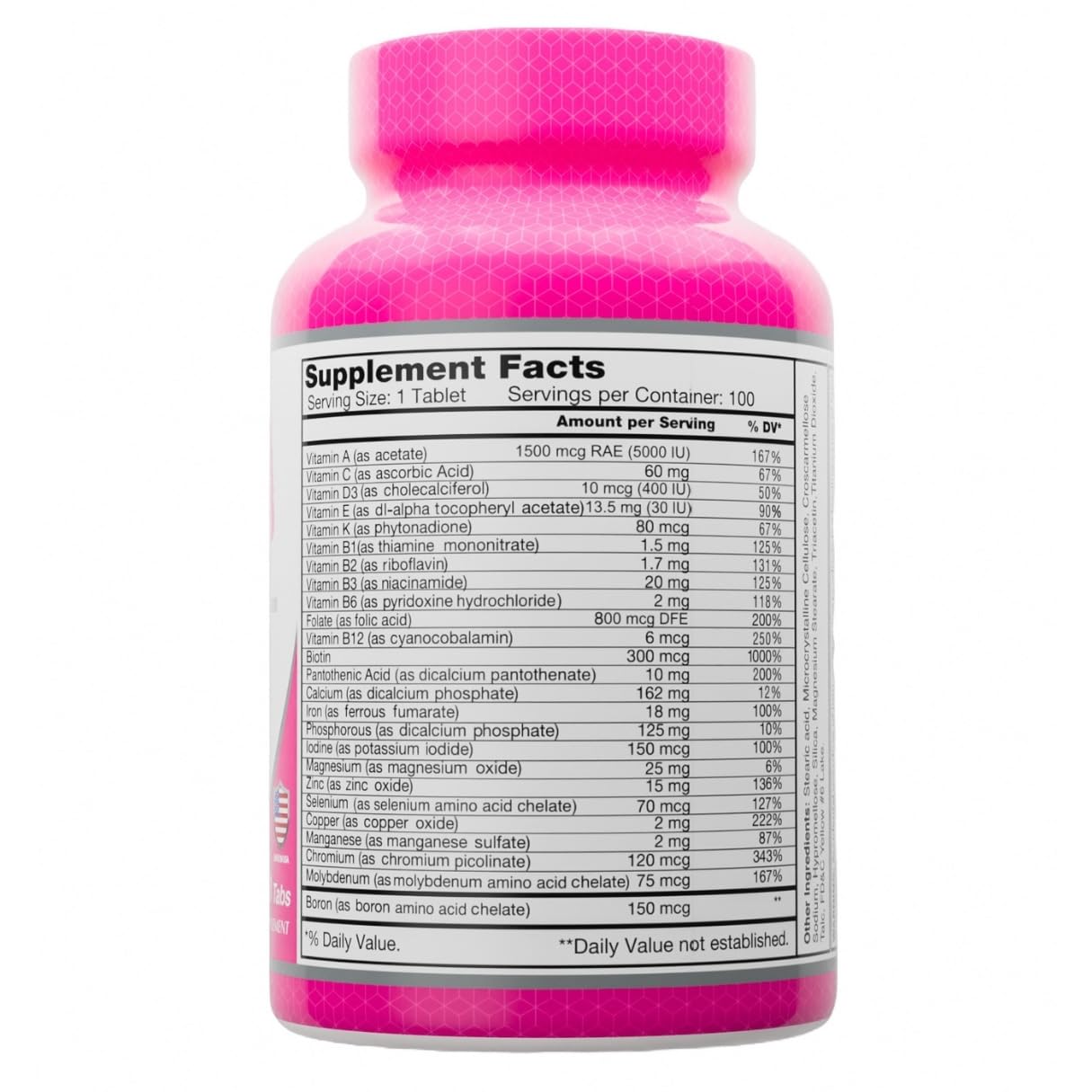 ALFA VITAMINS Women's Multivitamin Dietary Supplement with Essential Vitamins & Minerals, Amino Acids + Antioxidants, 200 Capsules