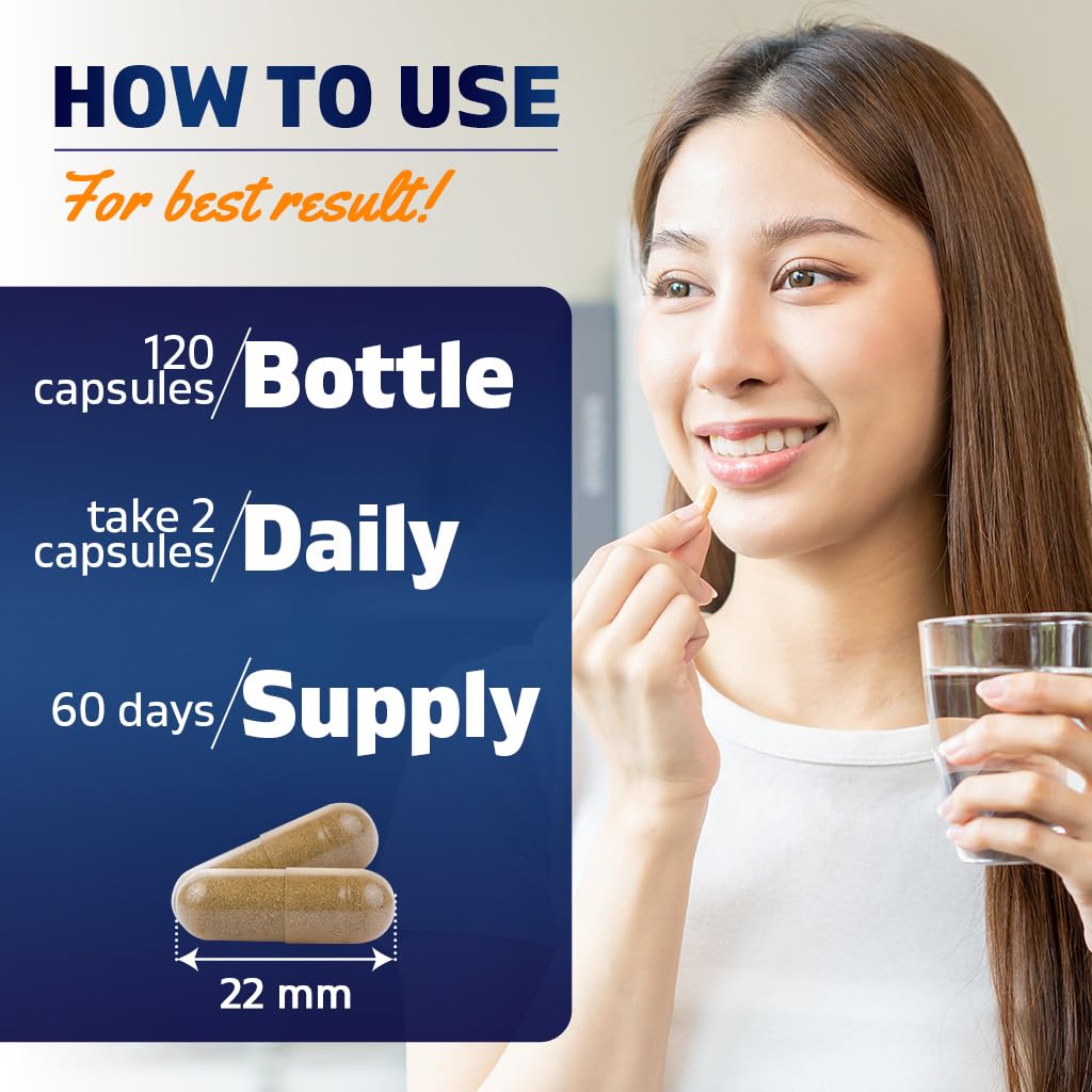Vitamatic Andrographis Extract 1000 mg Per Serving Veg Capsules, 120 Count