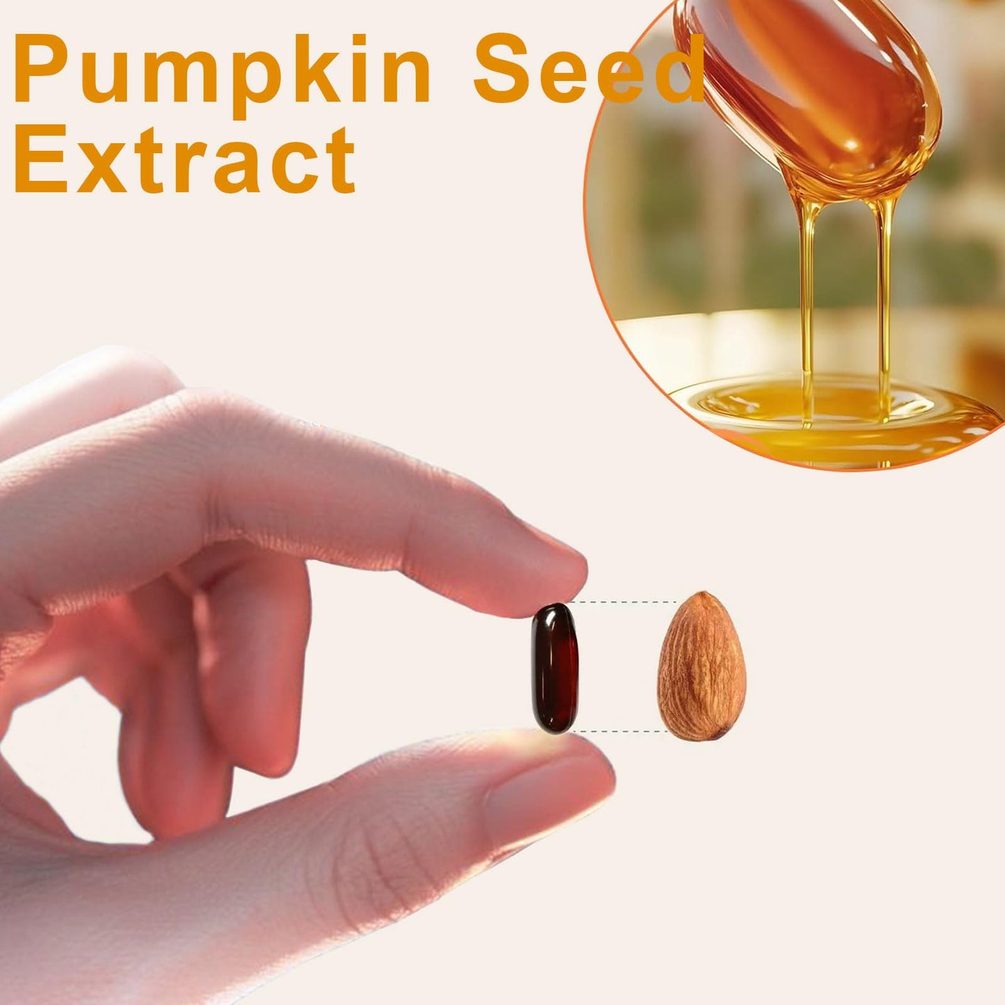 Zenbora Pumpkin Seed Oil Softgels with Saw Palmetto, 300 Softgels