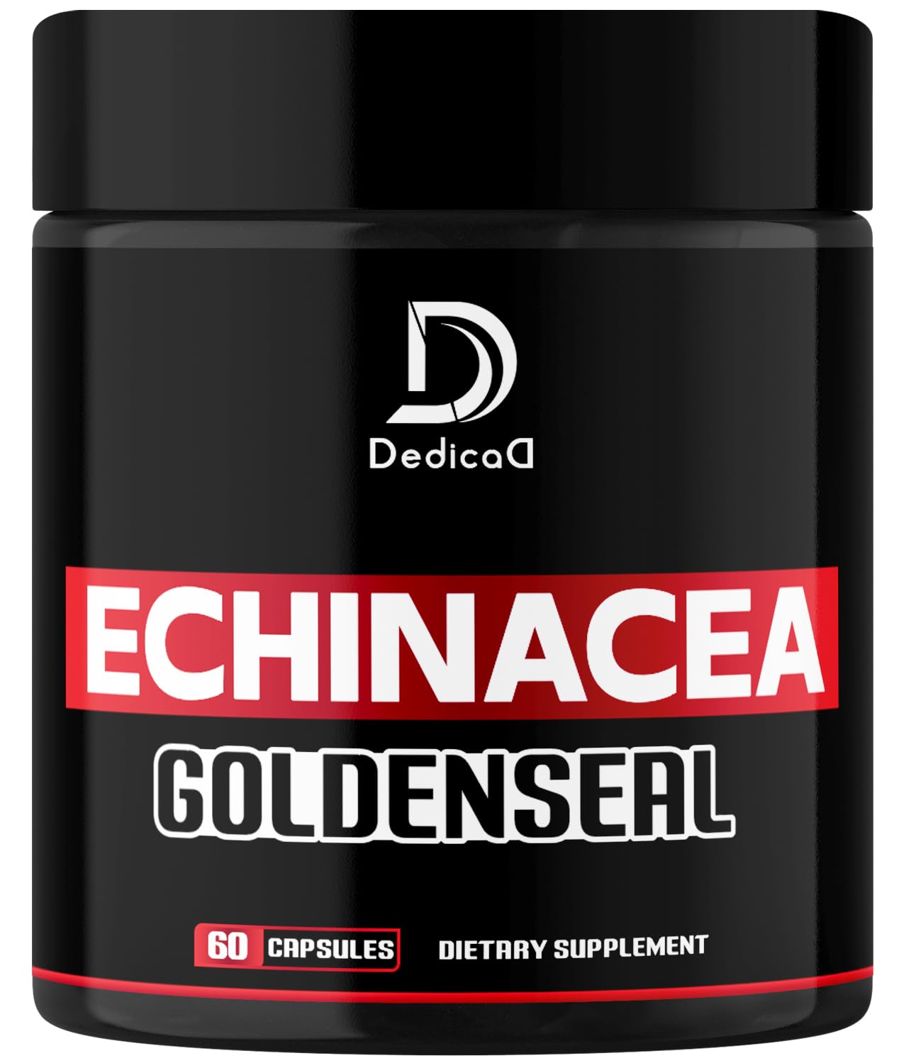 DEDICAD 1000mg Echinacea Goldenseal Capsule, 60 Count
