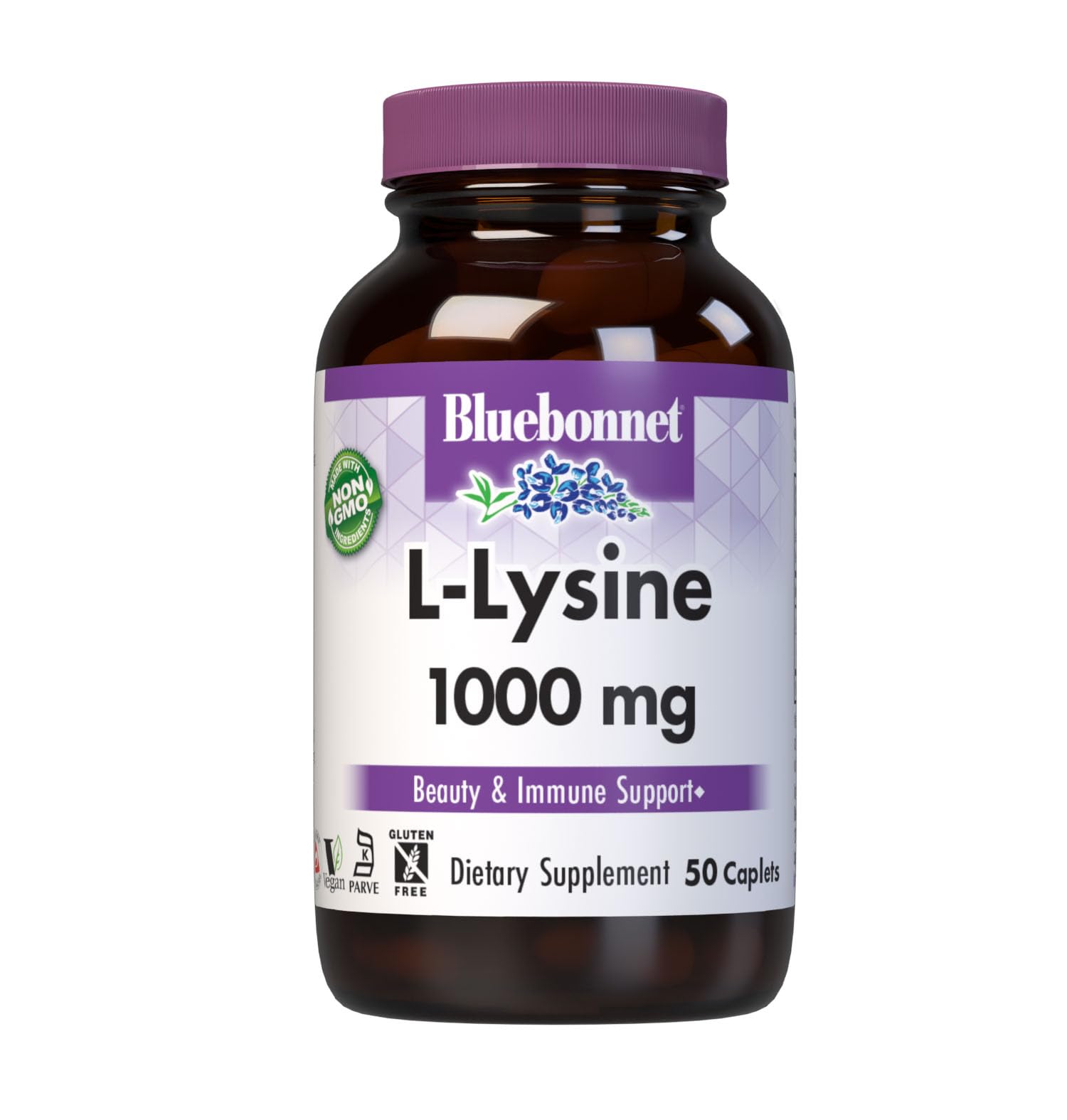BlueBonnet L-Lysine 1000 mg Capsule, 50 Count