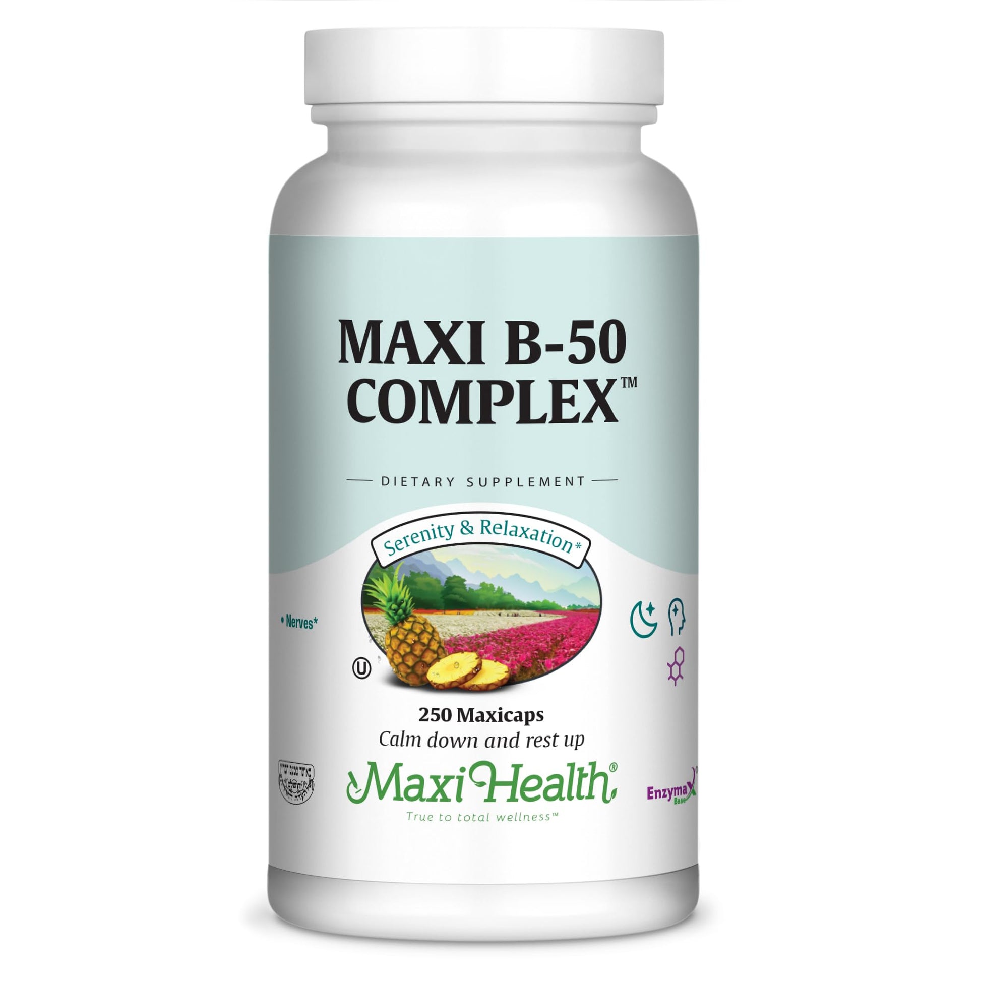 Maxi Health Stress Relief Vitamin B Complex Capsule for Women and Men, 250 Count