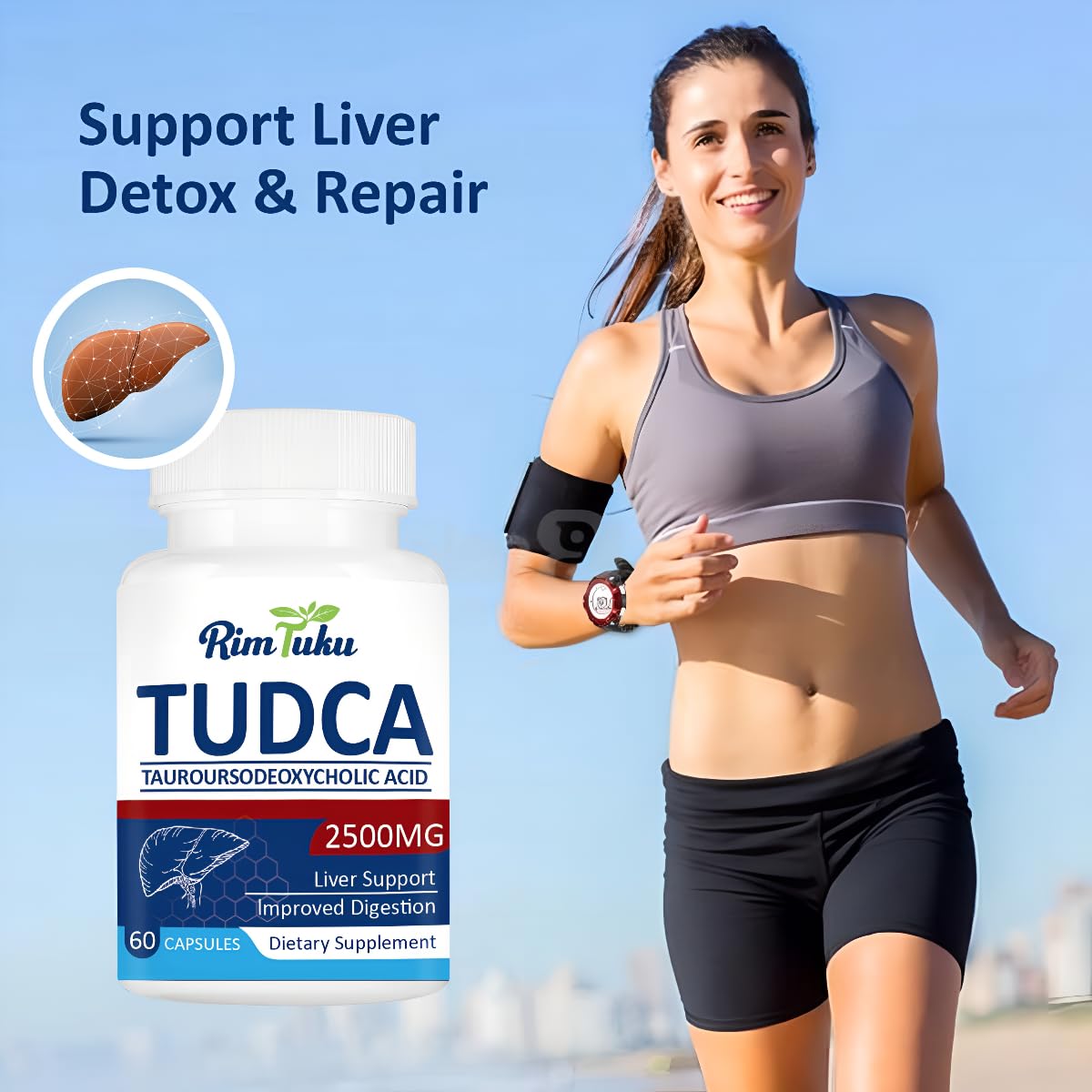 RimTuku 2500MG TUDCA Supplement 240 Capsules