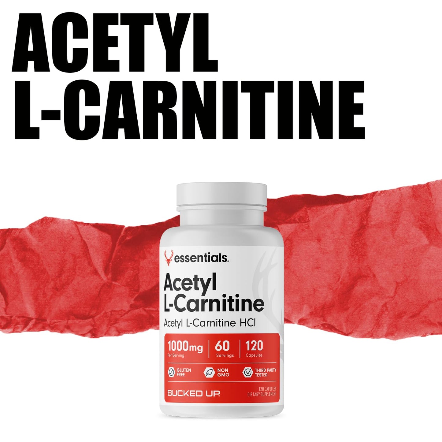 Bucked Up Acetyl L-Carnitine 1000mg, 120 Capsules