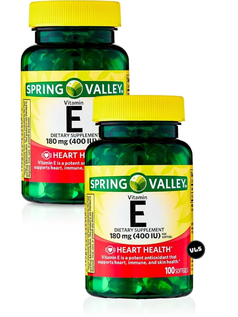 Generic Vitamin E Heart Health Dietary Supplement Softgels, 200 Softgels