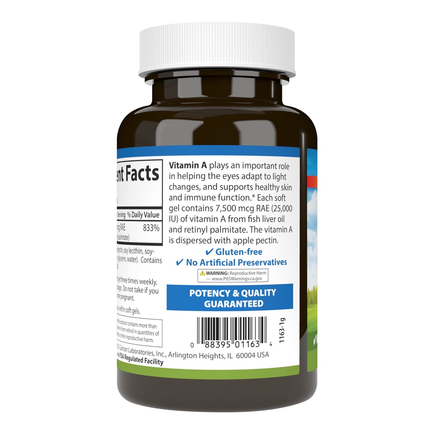Carlson Vitamin A with Pectin Softgels 300