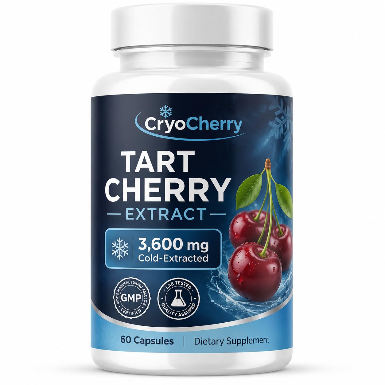 ZHPRXE CryoCherry Montmorency Tart Cherry Extract Capsules, 60 Count