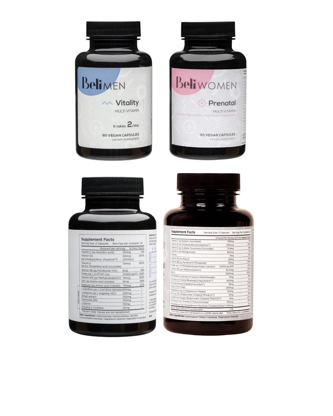 Beli Prenatal Multivitamin Capsule, 150 Count