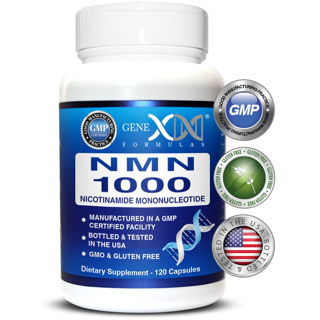 Genex Formulas NMN 1000mg Capsules, 120 Count