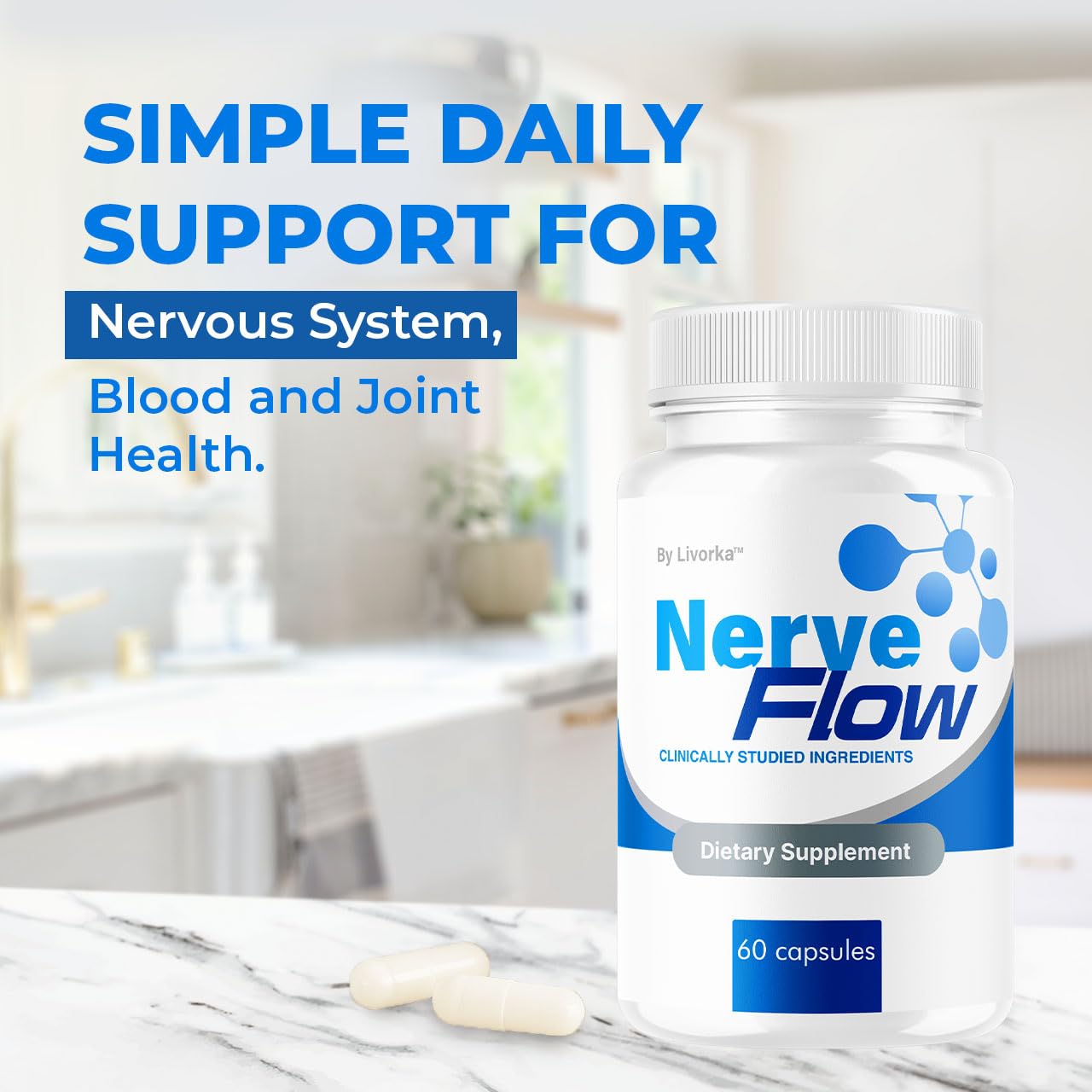 LIVORKA Nerve Flow Capsules 300 Count