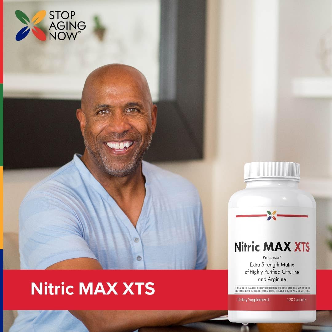 Stop Aging Now Nitric Oxide Supplement 120 Capsules