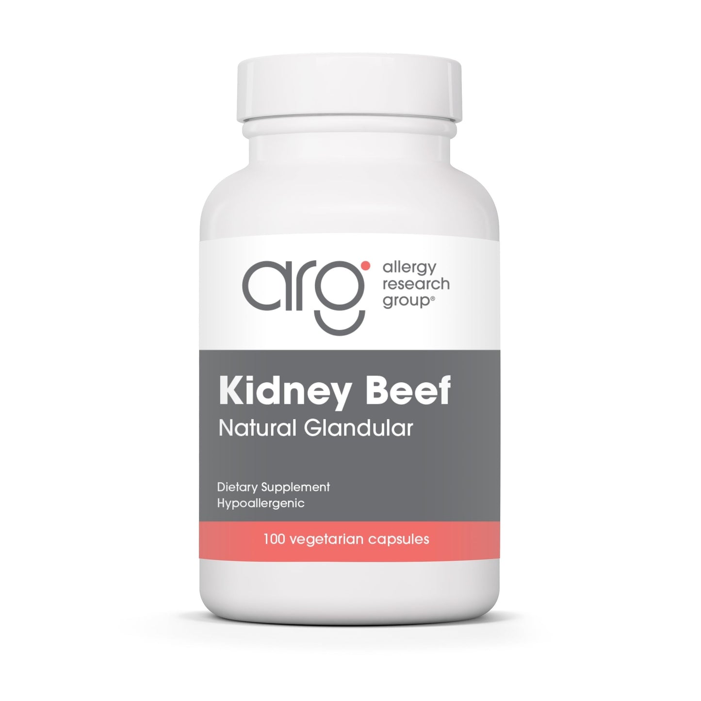 Allergy Research Group Kidney Beef Kidney Glandular Capsule, 100 Vegicaps