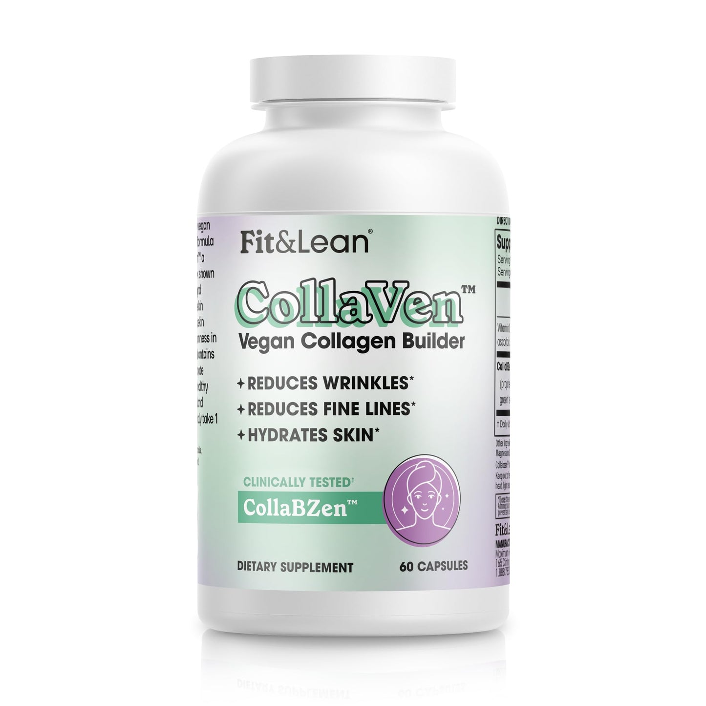 Fit & Lean CollaVen Vegan Collagen Builder Capsule, 60 Capsules