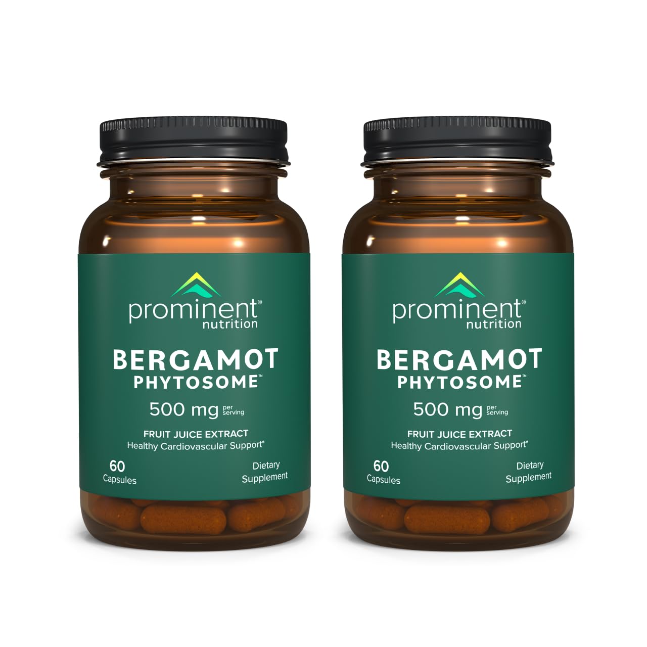 Prominent Nutrition Bergamot Phytosome Vazguard Citrus Bergamot Extract for Cholesterol and Heart Health Support Enhanced-Absorption 120 Capsules