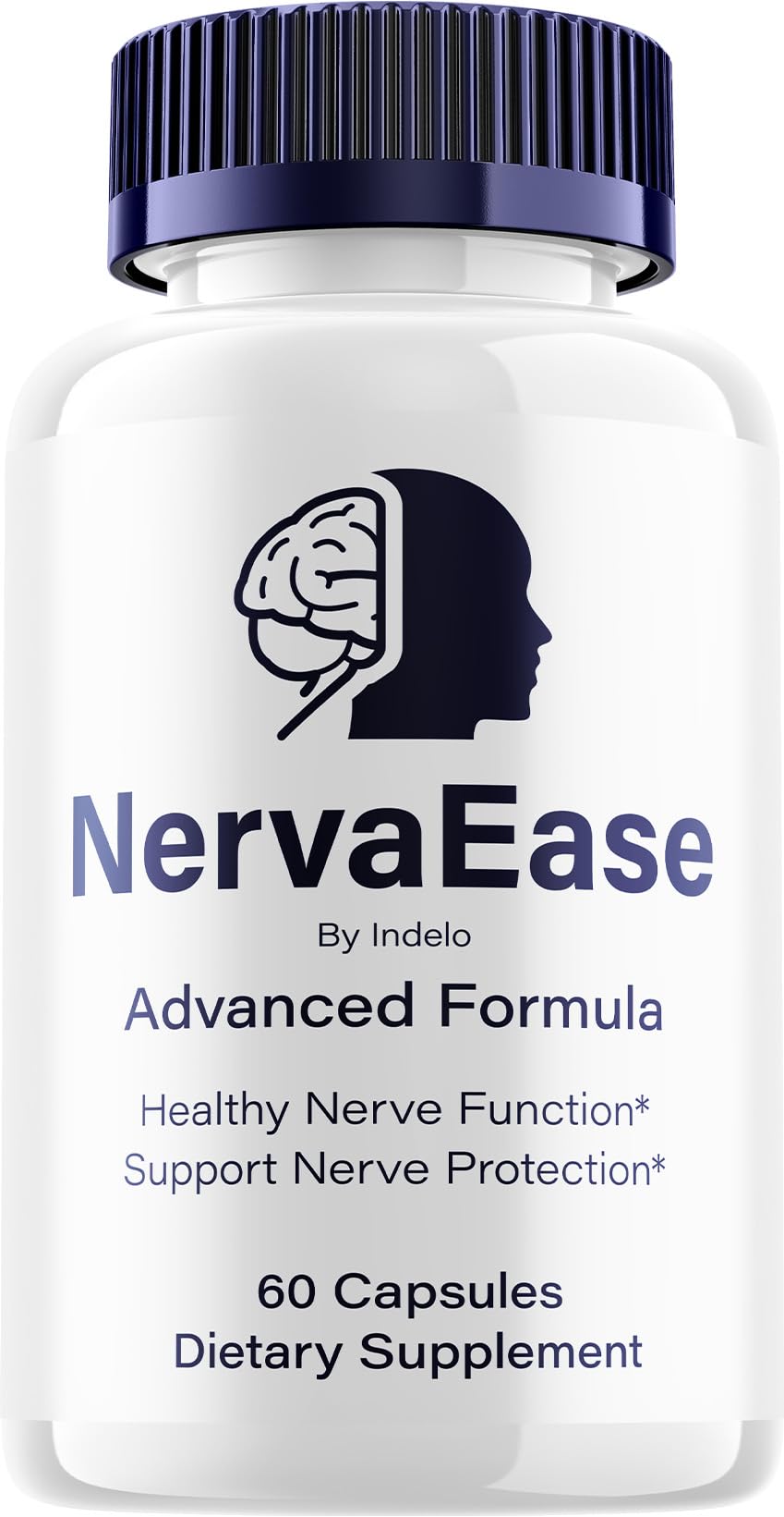 Indelo NervaEase Advanced Formula Natural Blend Supplement for Daily Health Support, 60 Capsules
