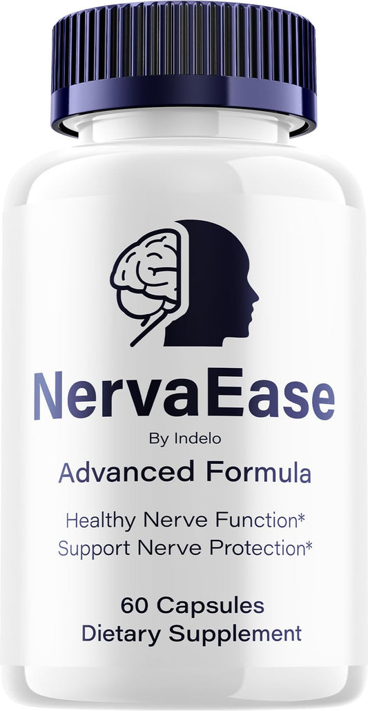 Indelo NervaEase Advanced Formula Natural Blend Supplement for Daily Health Support, 60 Capsules