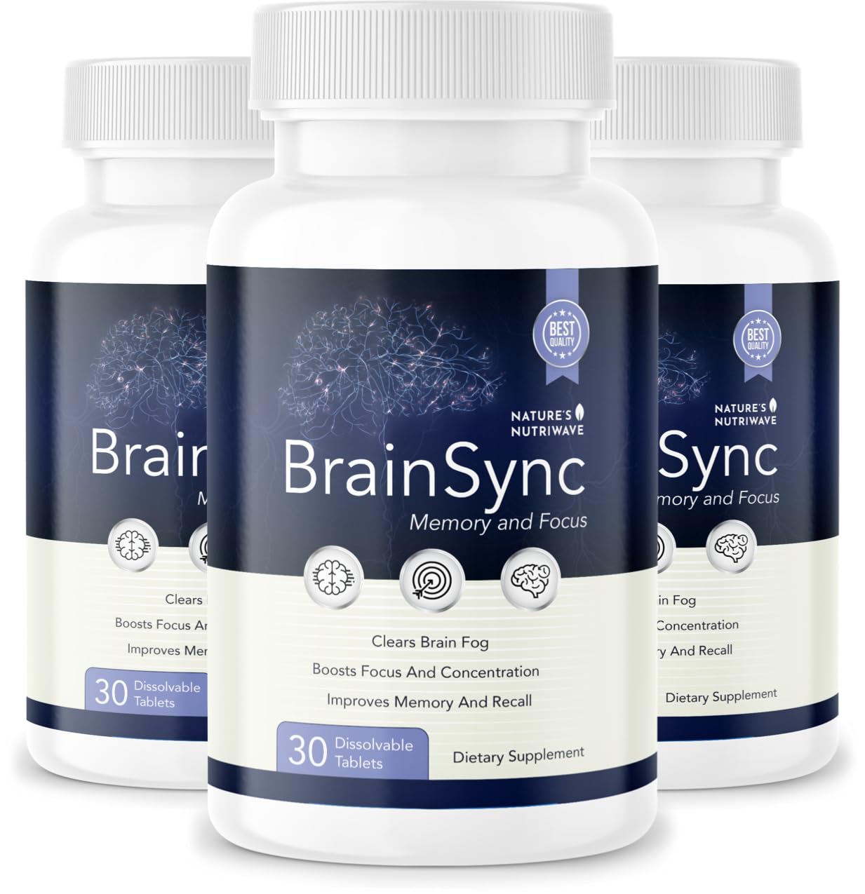 Nature’s NutriWave BrainSync Probiotic Tablets, 90 Tablets