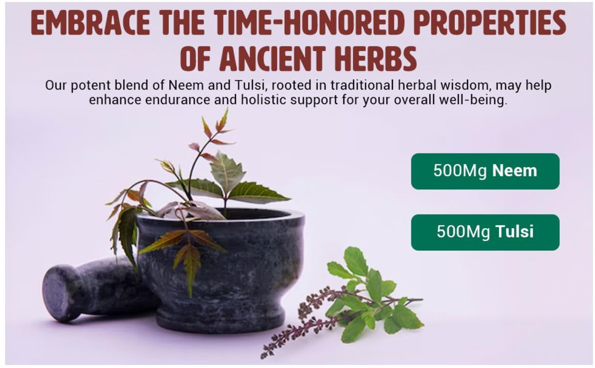 WAY 4 ORGANIC W4O Neem Tulsi Tablets 1 Tablet