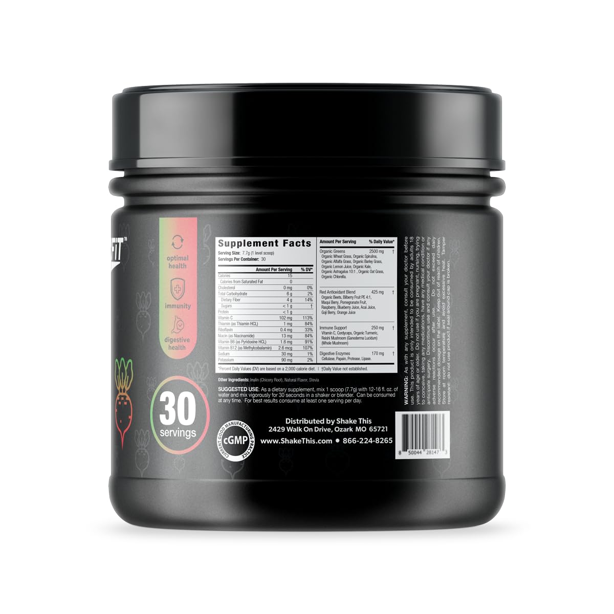 ES FIT Super Greens Powder 8.1 Ounce