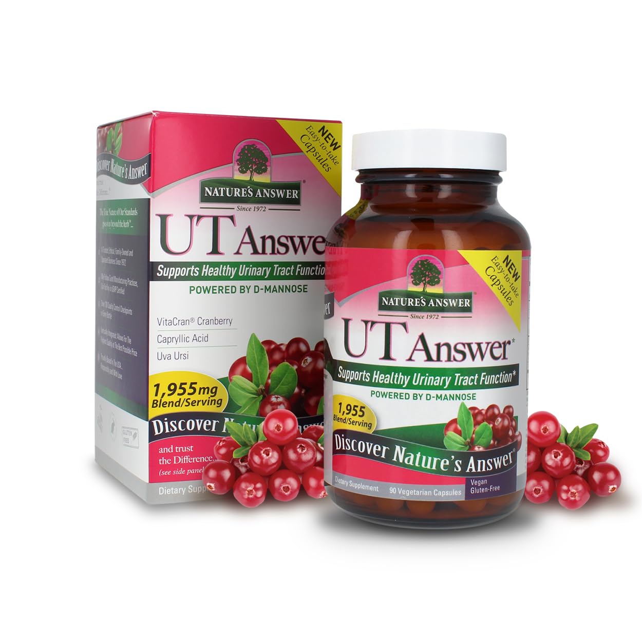 Nature's Answer UT Answer D Mannose Cranberry Capsule, Pack of 4
