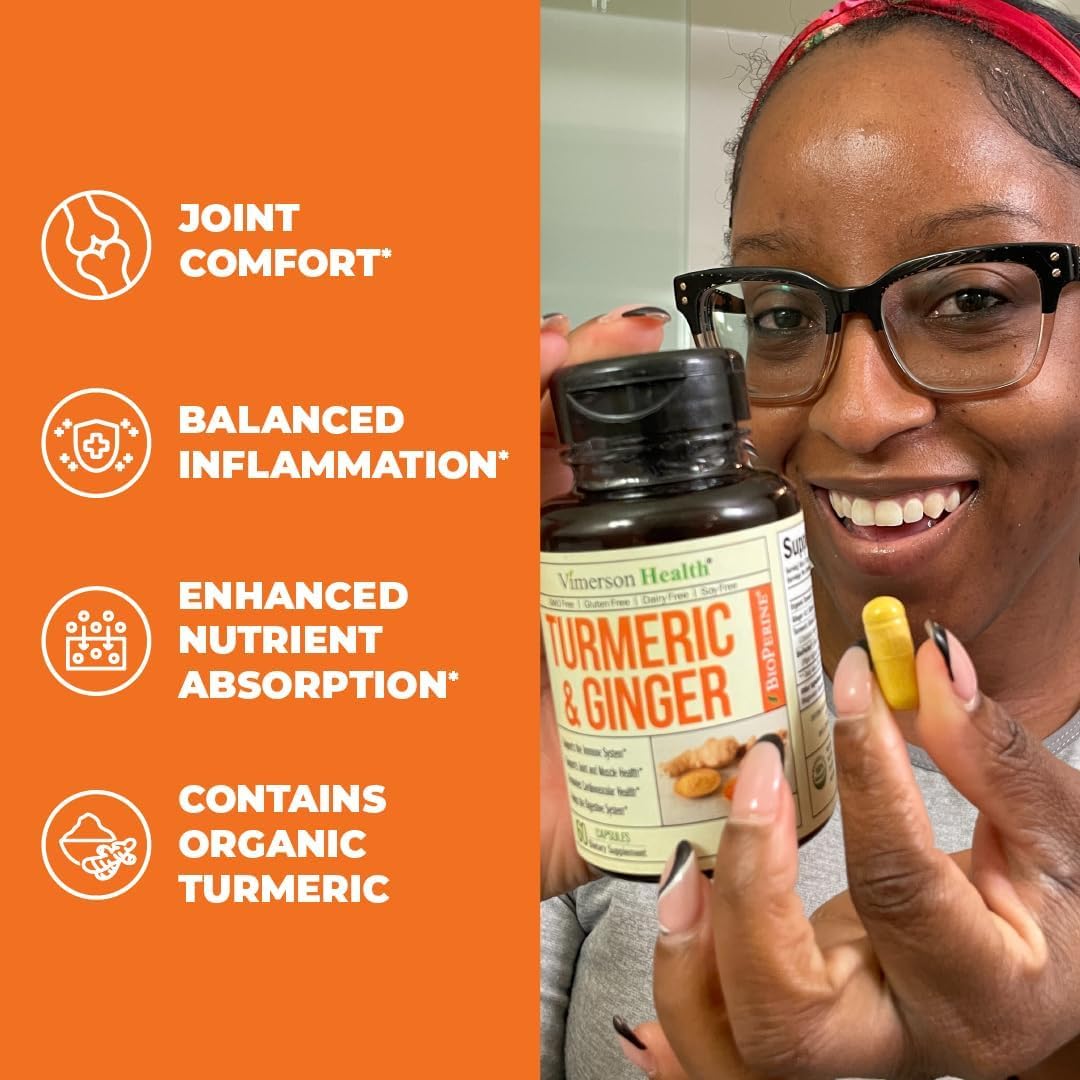 Vimerson Health Turmeric & Ginger Root Joint Support Multivitamin for Women Capsules, 120 Count
