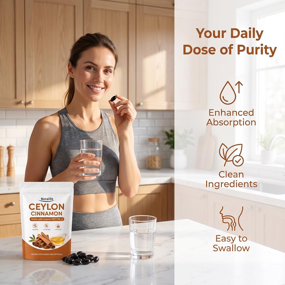 VERTISOOTH Noralife Ceylon Cinnamon SoftGels 300 SoftGels